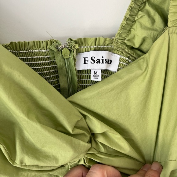 En Saison Short Green Babydoll Poplin Dress
Pistachio Green Size Medium - Picture 3 of 5